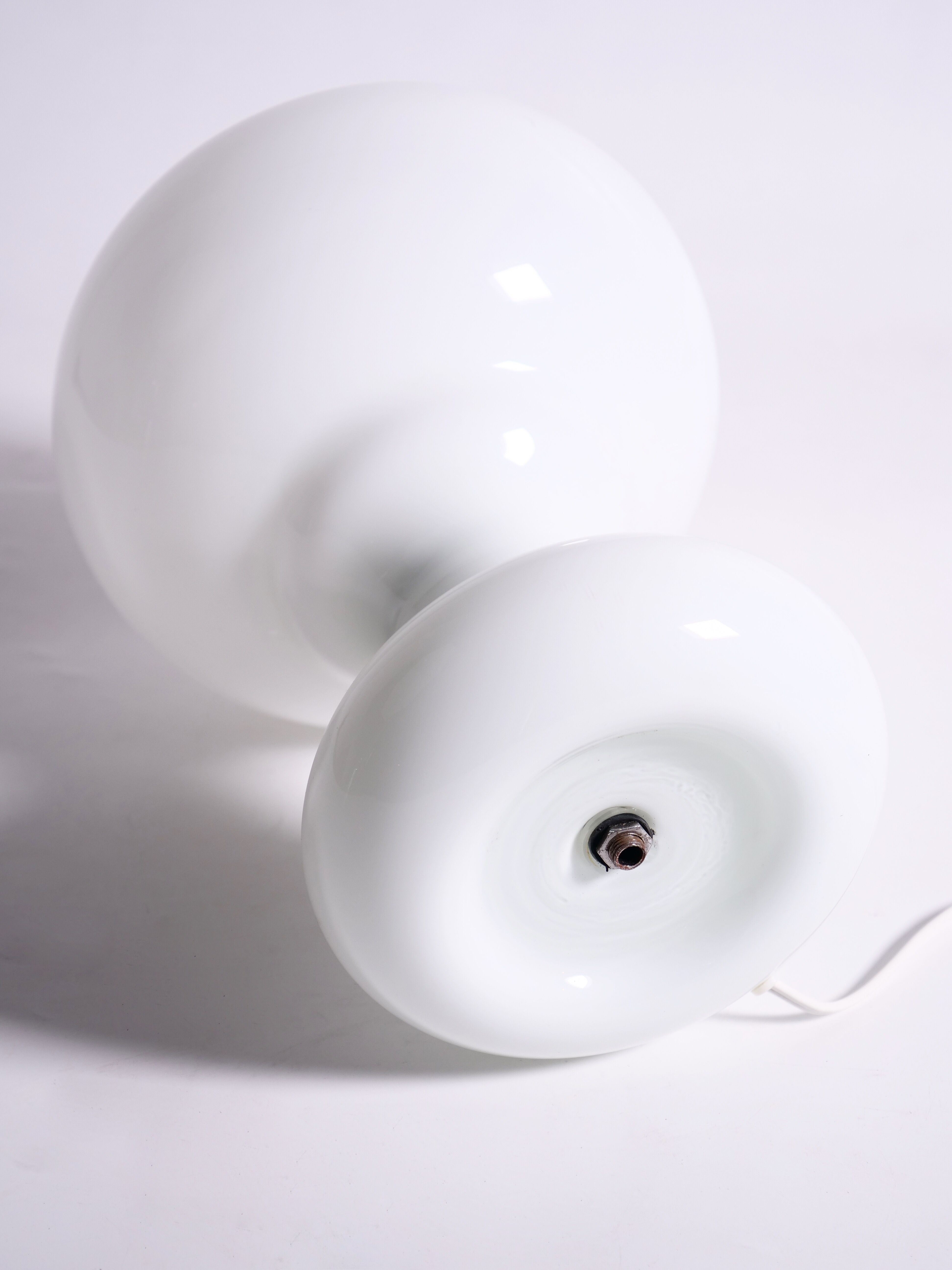 vintage white opaline lamp