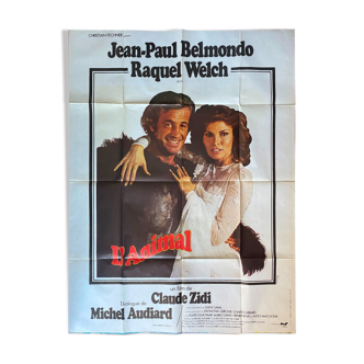 Poster "The animal" Claude Zidi, Belmondo, Raquel Welch 120x160cm