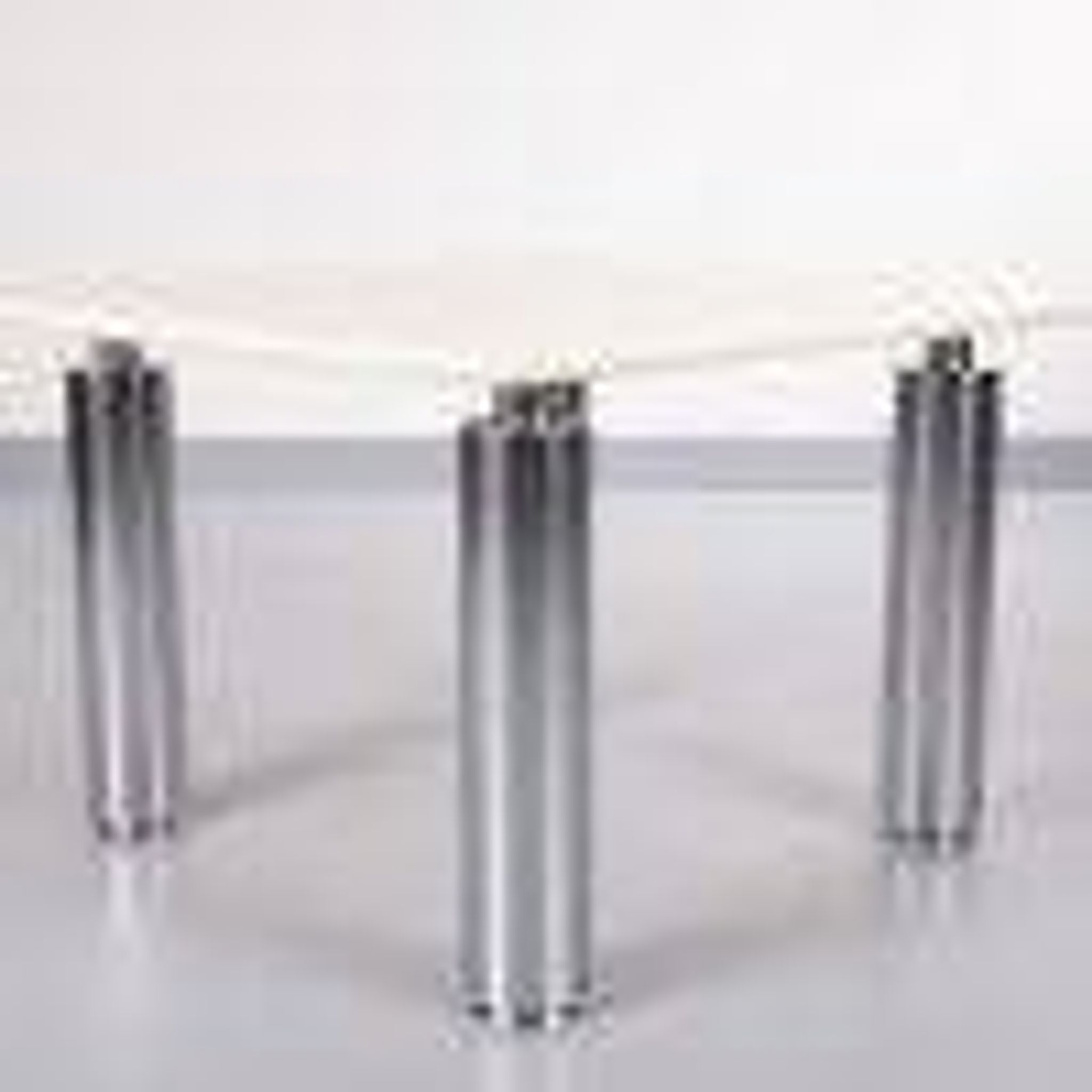 Wolfgang C.R. Mezger Marble on steel coffee table 1980s