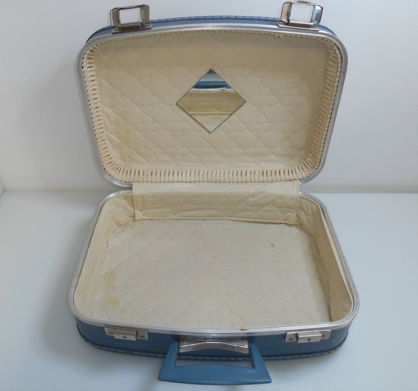 1960s flight attendant and vanity suitcases