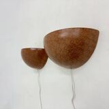 Lot de 2 appliques en céramique, années 1970