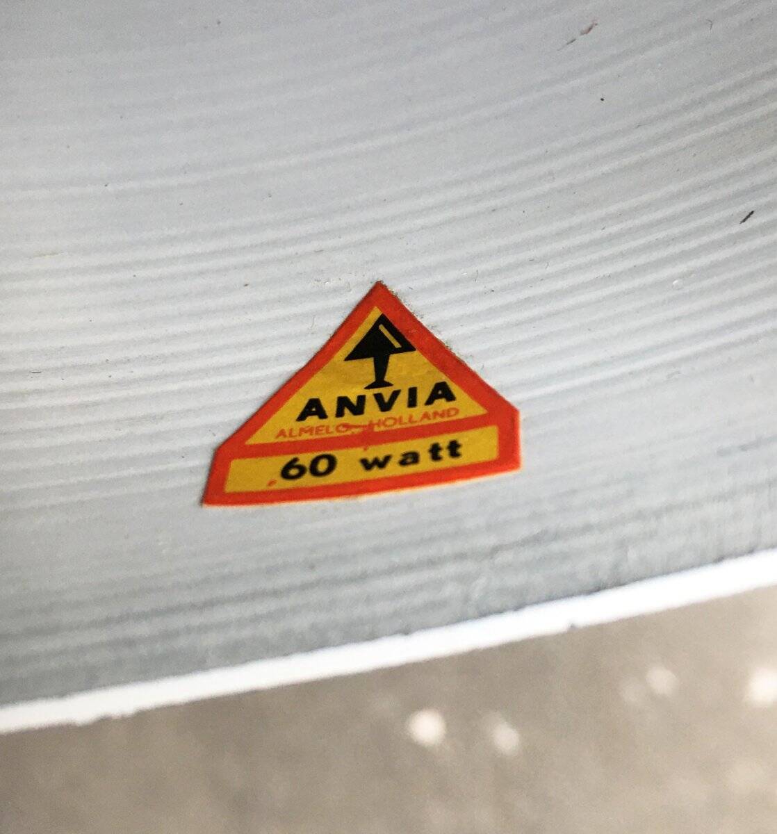 Mid-century space age wall lamp by Anvia