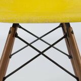 Yellow Set (4) Herman Miller Original Eames DSW Side Shell Chairs