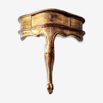 Small golden florentine console