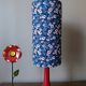 Vintage red bakelite touch lamp, Liberty floral lampshade