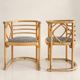 Set of 2 FLEDERMAUS chairs Mundus Vienna Austria, J.&J. Kohn - Josef Hoffmann