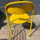 Set of eight metal garden chairs 1980s