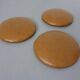 Mid-Century Teak & Copper Barstools, 1960s, Set of 3