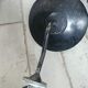 Ancient outdoor swan collar and glass globe sconce