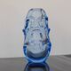 Mid-century modern crystal vase in pale blue by Börne Augustsson for Åseda