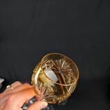 Series of 6 Roemer cut crystal glasses