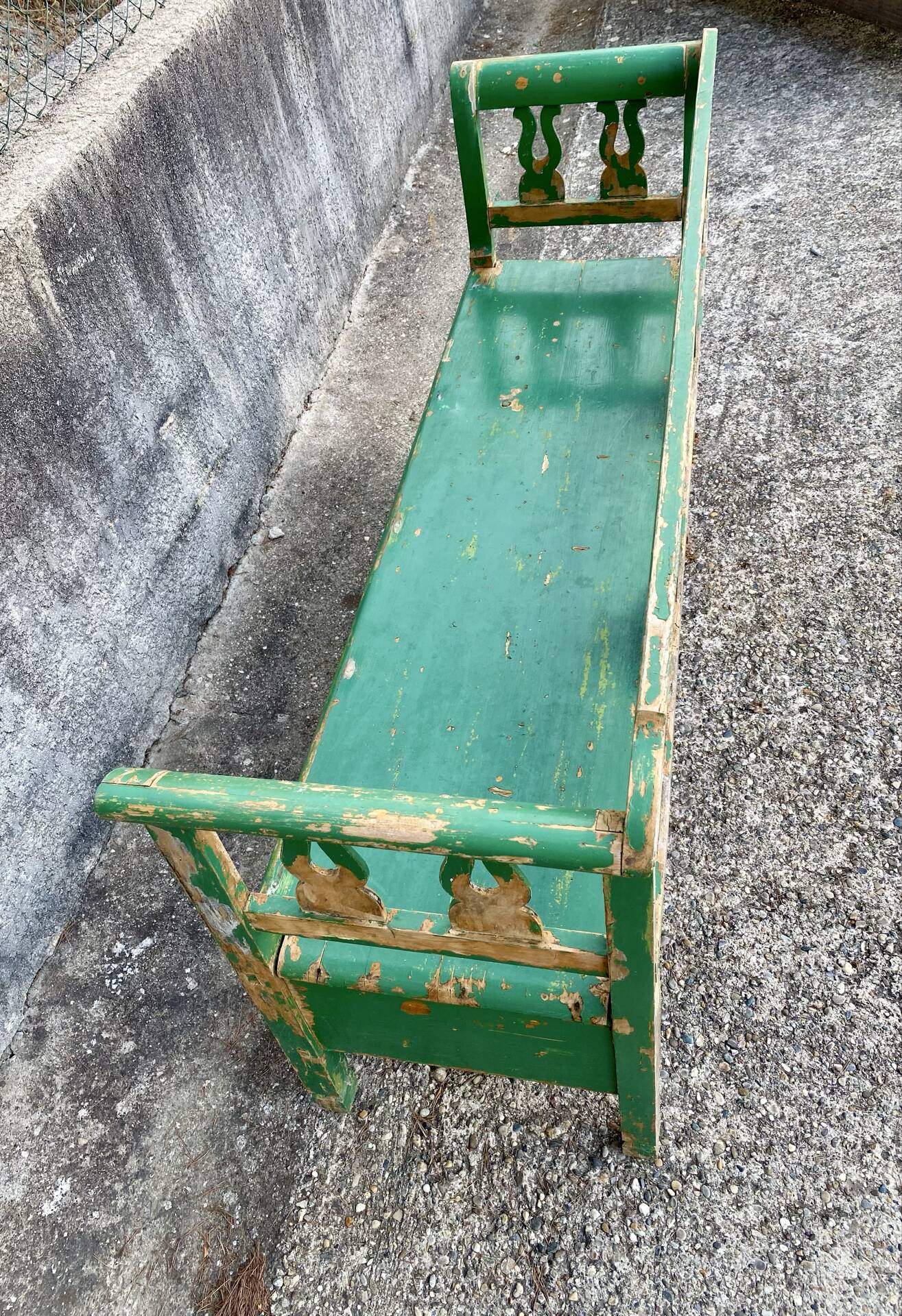 Wooden bench