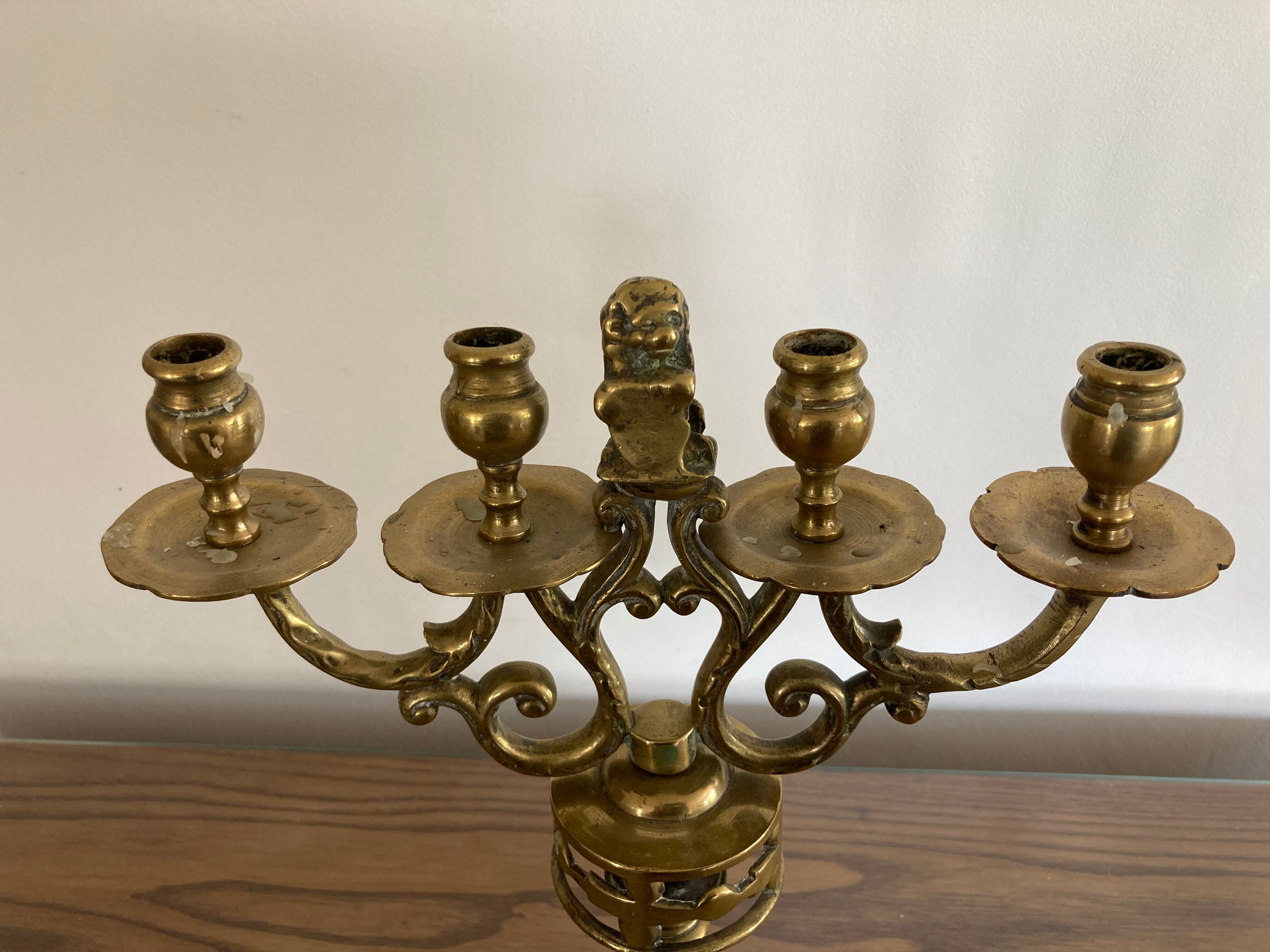 Solid bronze chandelier