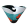 Important free-form ceramic art vase by Elchinger - 1950