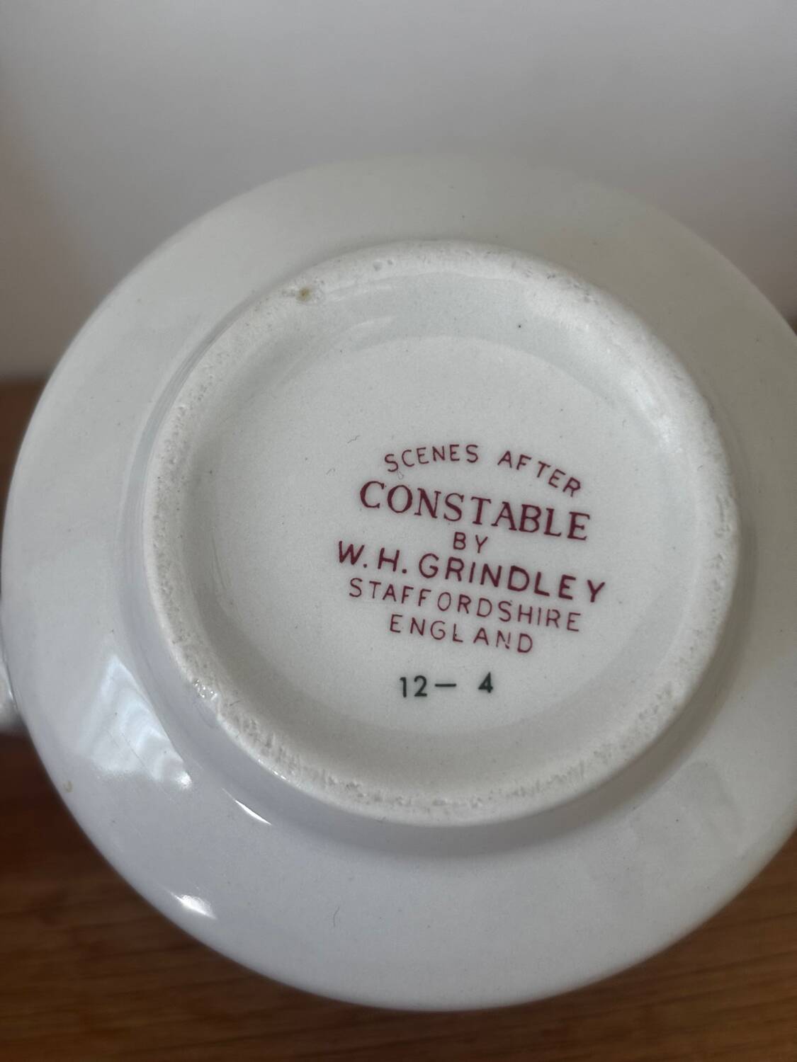 3 tasses anglaises Constable Grindley Staffordshire