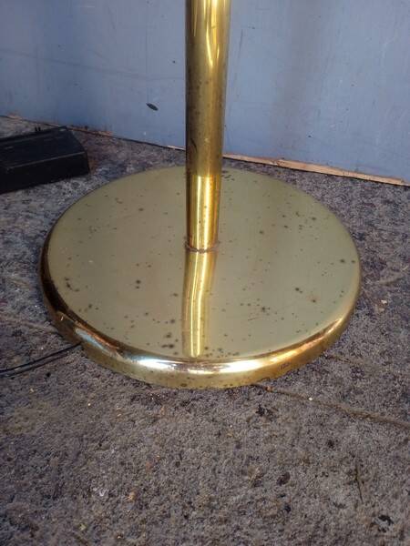 Reading light / articulated floor lamp ep 1970 golden brass