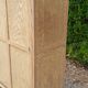 Parisian wardrobe 2 sliding doors fir raw wood