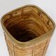 1970's Rattan and Brass Umbrella Stand