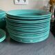Service de table en faïence turquoise