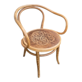 Jacob & Joseph Kohn curved wooden armchair 1940