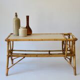 Rattan magazine holder