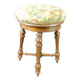 Ancien tabouret de piano tapissé