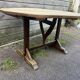table de vendange , plateau décapé et bois naturel