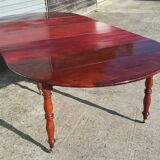 6-foot table in mahogany from the Louis Philippe period