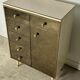 Commode italienne en verre miroir vintage 1960