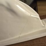 Glazed earthenware sculpture "Greyhound in Motion" by Abel René-Philippe