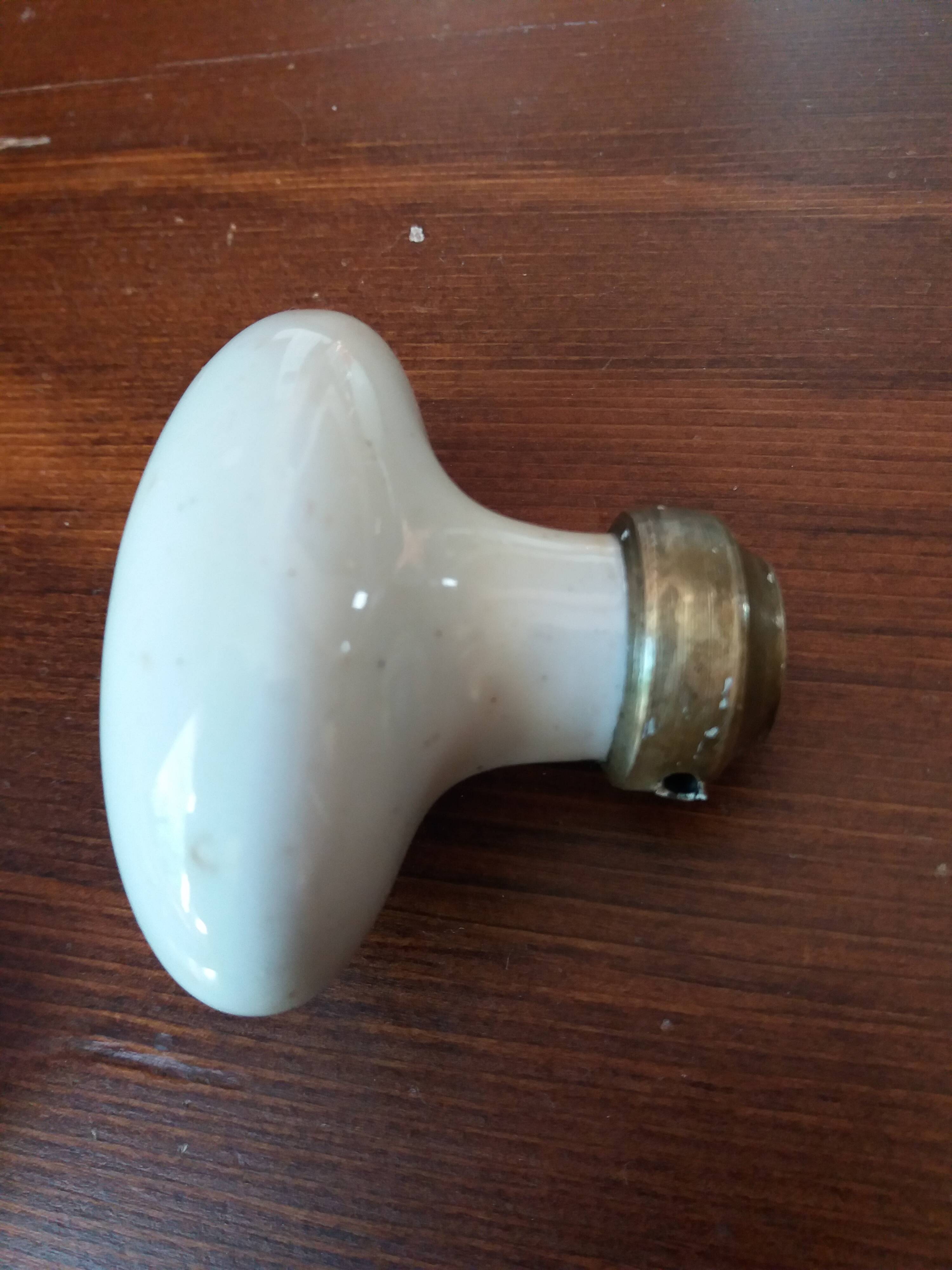 Porcelain door knob handles