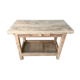 Workbench made of light wood