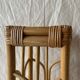 Plant holder or vintage saddle in bamboo and rattan