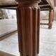 Solid walnut farmhouse castle table 1900 XXL