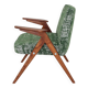 Vintage armchair Scandinavian design boho green