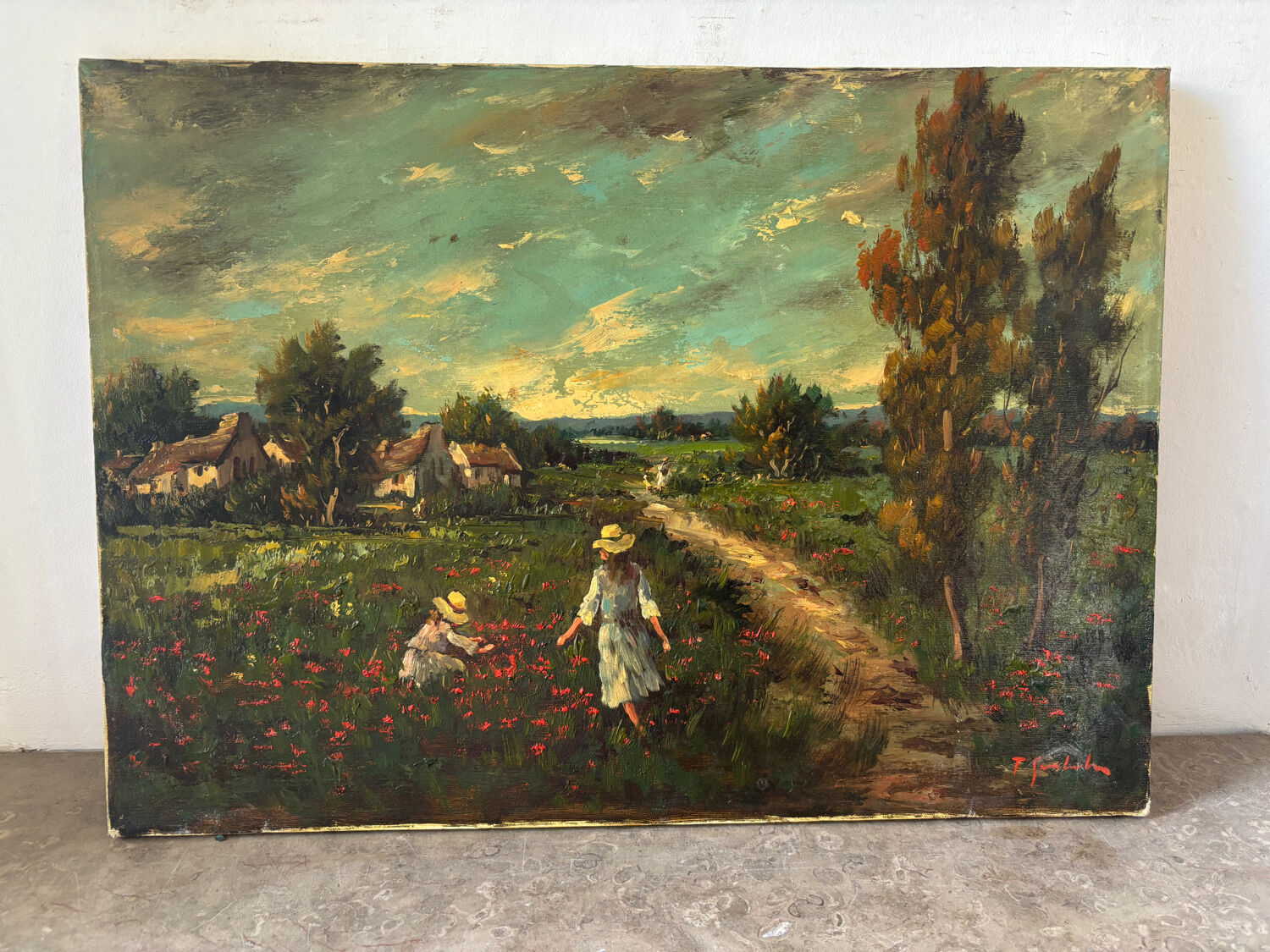 Signed Italian landscape