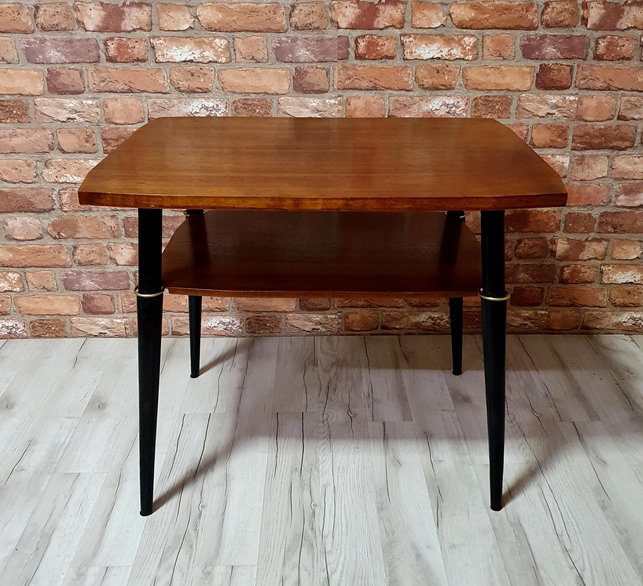 Renovated coffee table with two tops from the 70s