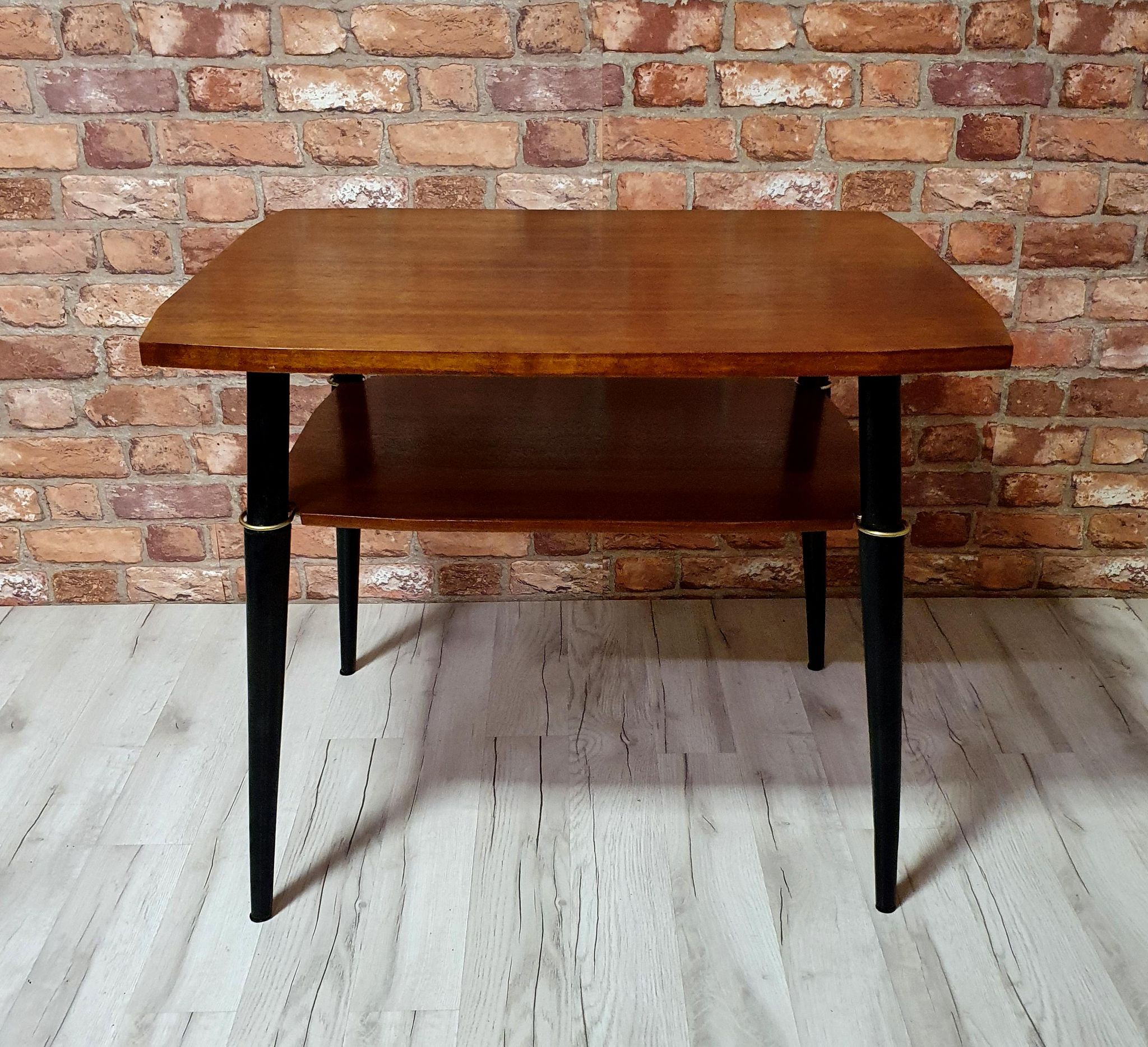 Renovated coffee table with two tops from the 70s
