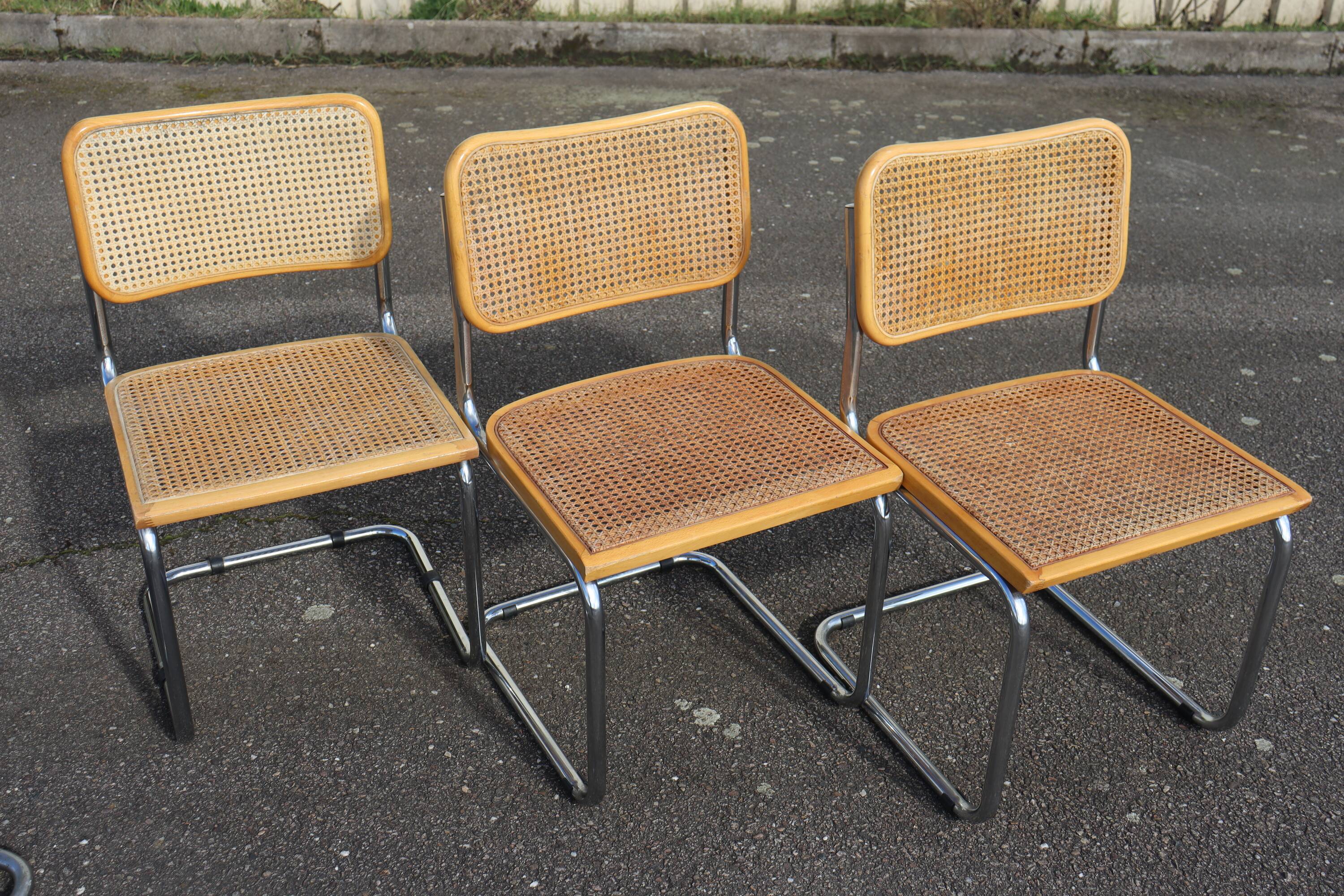 Series x6 Dining Chairs Style B32 by Marcel Breuer