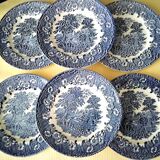 6 dessert plates English porcelain EIT