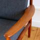 Fauteuil scandinave en teck Grete Jalk