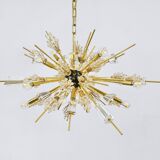Grand Sputnik chandelier Metropolitan Opera in crystal and brass J.L. Lobmeyr