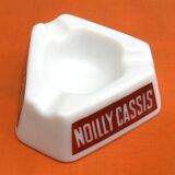 Cendrier verre opalin  Noilly Cassis / Noilly Prat  Opalex Made in France