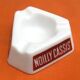 Opal glass ashtray Noilly Cassis / Noilly Prat Opalex Made in France