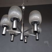 Luster chrome metal and blown glass 1970