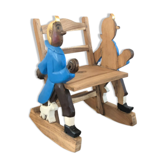 Original Tintin rocking chair for children