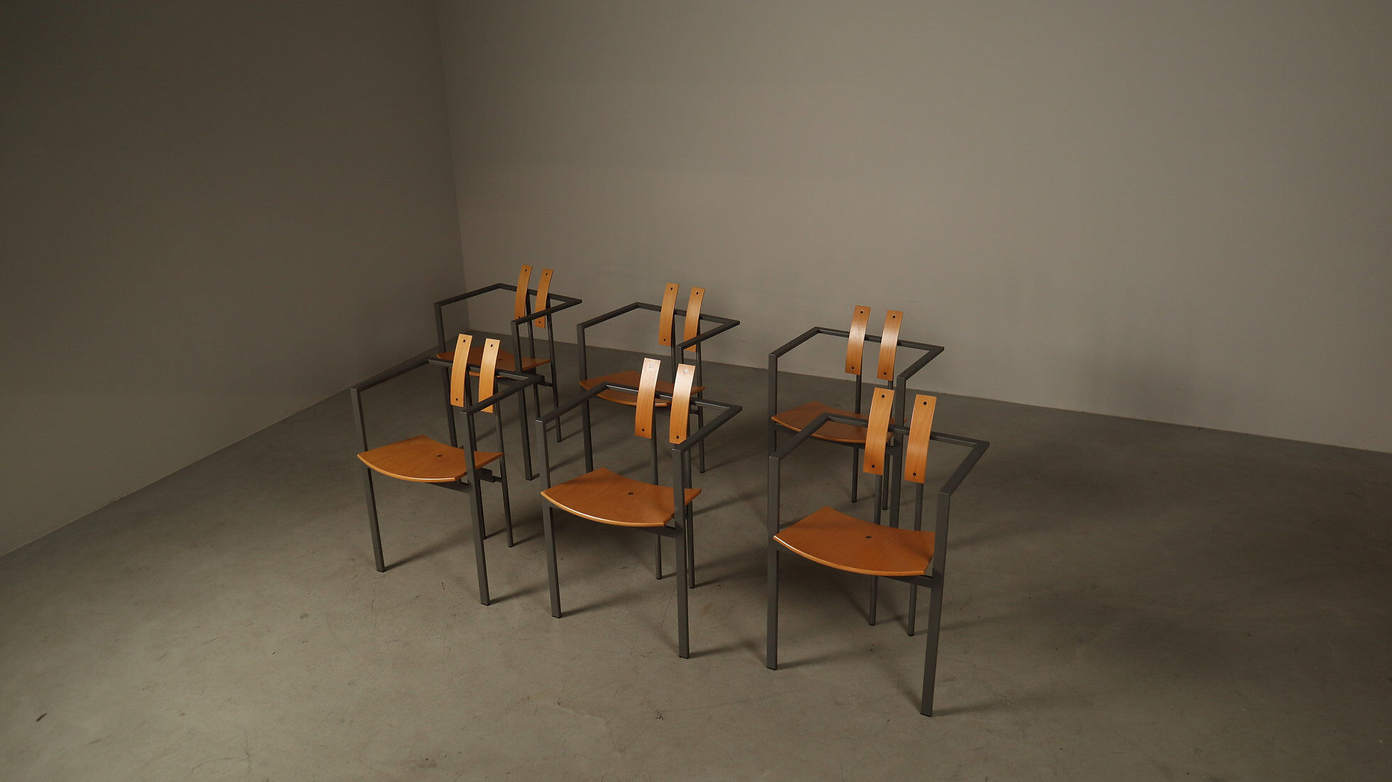 Set of six Trix chairs by Karl-Friedrich Förster for KFF, Germany, 1980s