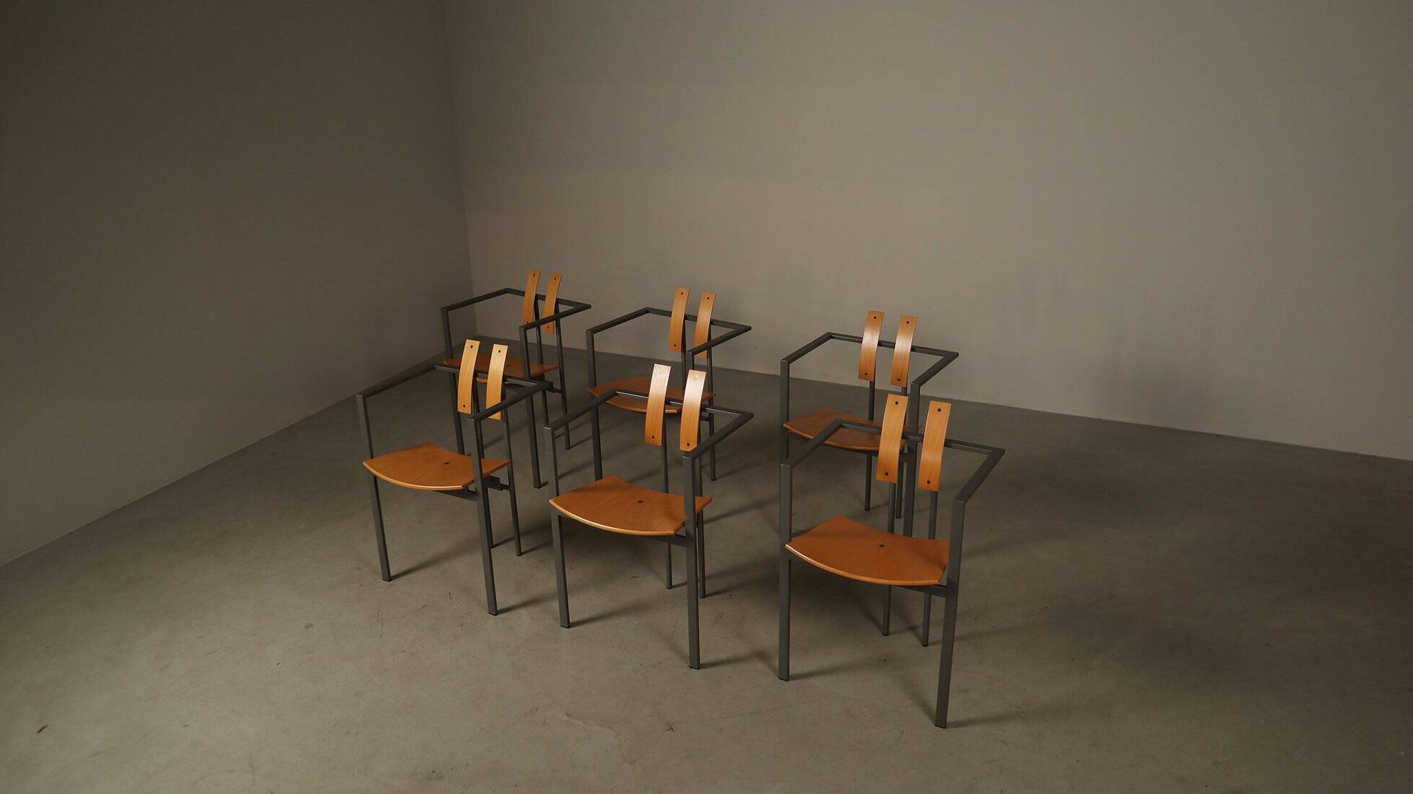 Set of six Trix chairs by Karl-Friedrich Förster for KFF, Germany, 1980s