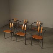 Set of six Trix chairs by Karl-Friedrich Förster for KFF, Germany, 1980s