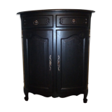 Corner sideboard louis XV style black